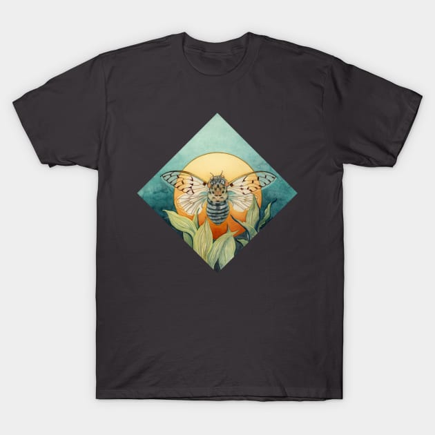 "Linger" - Ghost Cicada T-Shirt by AshleyWittling